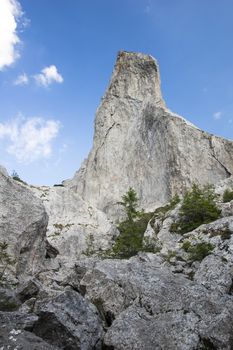 Lady's Stones cliff on Rarau mountains, Romanian Carpathians