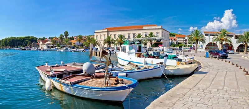 Stari grad on Hvar island panorama, Dalmatia, Croatia