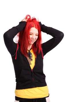Beautiful red hair girl