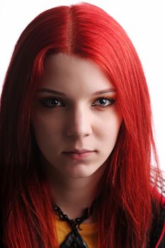 Beautiful red hair girl