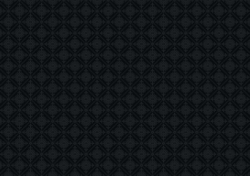 Black Vintage Pattern Background. Elegant Dark Pattern Backdrop.