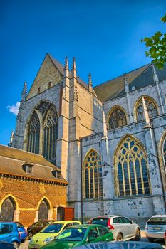 Saint Martin Collegiate church in Liege, Belgium, Benelux, HDR