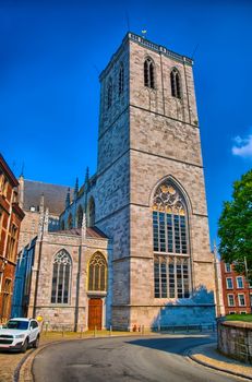 Saint Martin Collegiate church in Liege, Belgium, Benelux, HDR