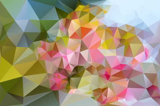 Abstract low poly background, geometry triangle, mosaic pastel color background