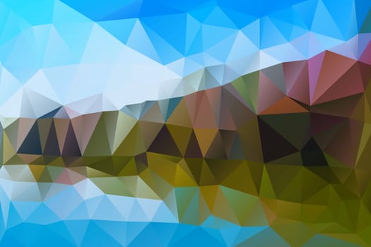 Abstract low poly background, geometry triangle, mosaic pastel color background