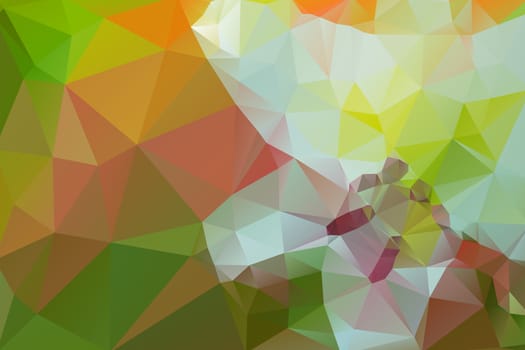 Abstract low poly background, geometry triangle, mosaic pastel color background