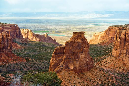 Colorado Monument Landscape near Grand Junction, Colorado, United States.