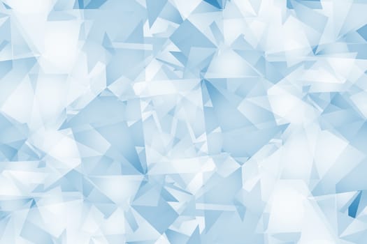 Light Blue Triangles Background. Abstract Blue Geometric Background.