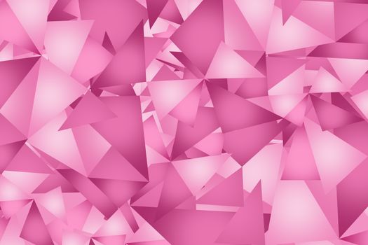 Pink Triangles Background Pattern. Pinky Triangles Abstract Illustration.