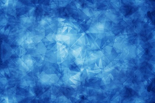 Frozen Ground Abstract Blue Pattern Background. Dark Blue Backdrop Abstraction