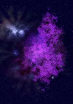 Star field in space a nebulae and a gas congestion. "Elements of this image furnished by NASA".