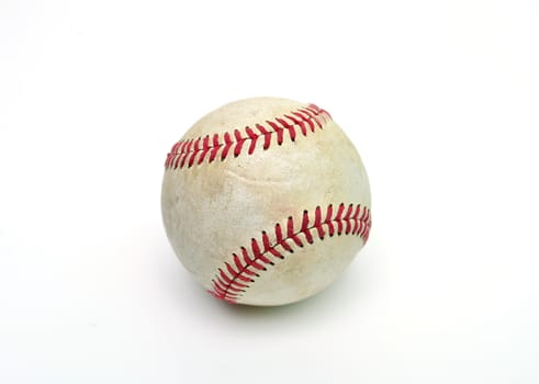 Baseball sport dirty ball over white background