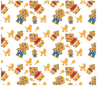 Cute baby background on birthday or shower 