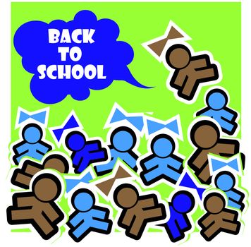 back to school vector background 