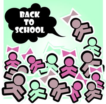 back to school vector background 