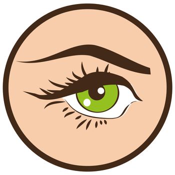 Pop Art Pin Up Eye Icon