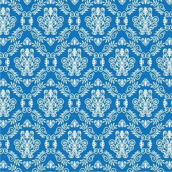 Hand draw Seamless Damask wallpaper doodles tattoo 