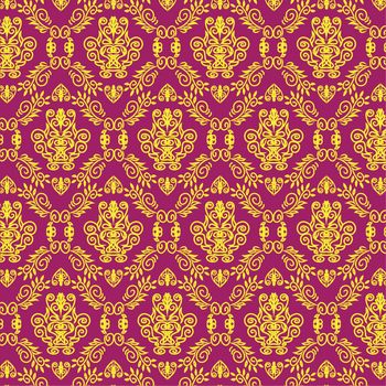 Tattoo Damask pattern Template wallpaper Seamless 