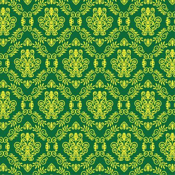 Tattoo Damask pattern Template wallpaper Seamless 