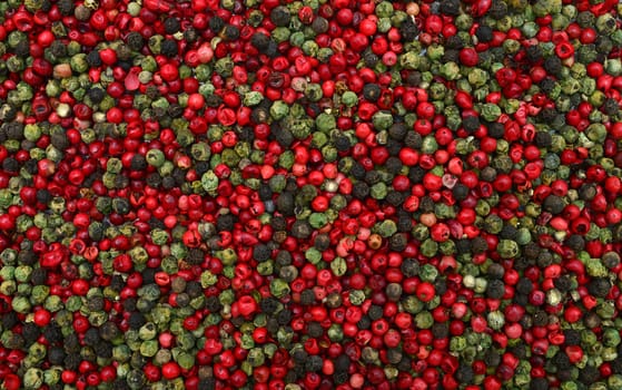 green red and black pepper mix texture background