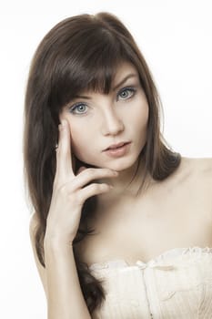 An image of a beautiful young woman portrait