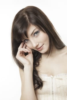 An image of a beautiful young woman portrait