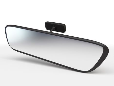 rear view mirror isolated on white background. Car Rearview Mirror side view