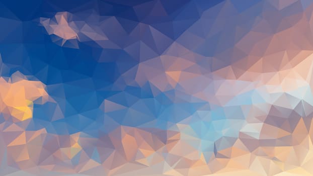 Abstract low poly background, geometry triangle, mosaic pastel color background