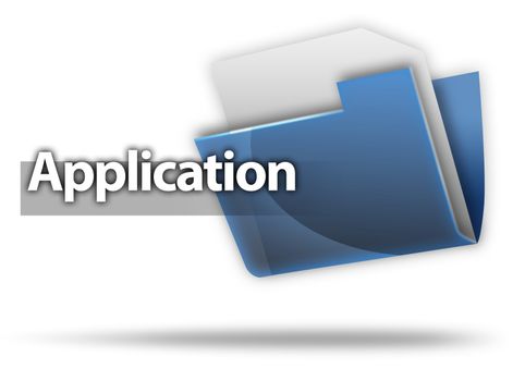 3D Style Folder Icon "Application"