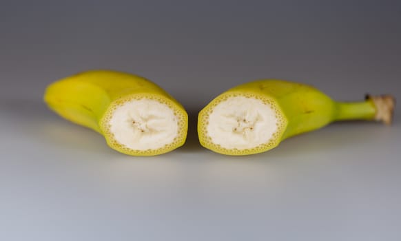 Banana Sliced in Half