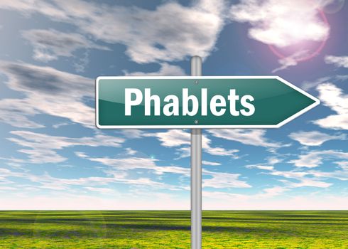 Signpost "Phablets"