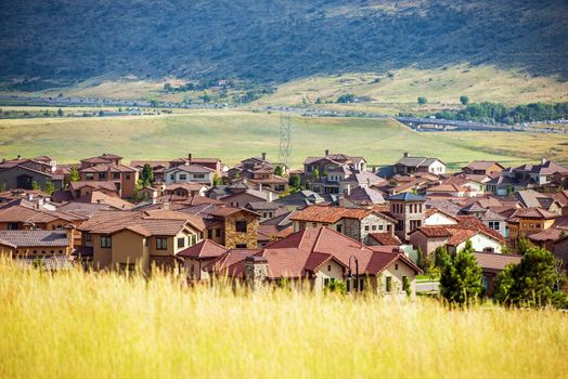Denver Metro Residential Area. Colorado Architecture.