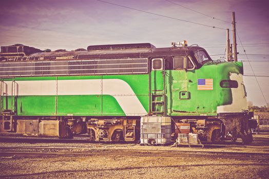 Vintage American Locomotive. History of the American Railroads
