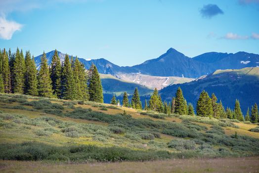 Colorado Rocky Mountains Summer Landscape. Taken Near Vail Pass, Colorado, United States.