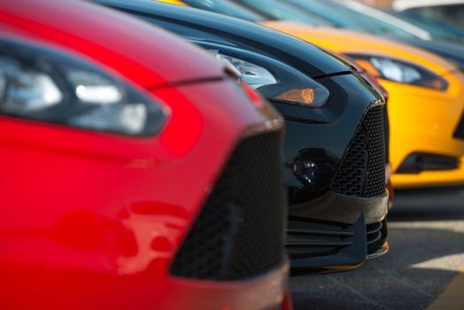 Colorful Car Dealer Car Stock. Dealer Brand New Cars Inventory.