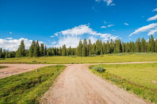 Colorado Backcountry Gravel Roads. Summer Colorado Outback Destination.