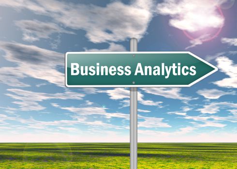 Signpost "Business Analytics"