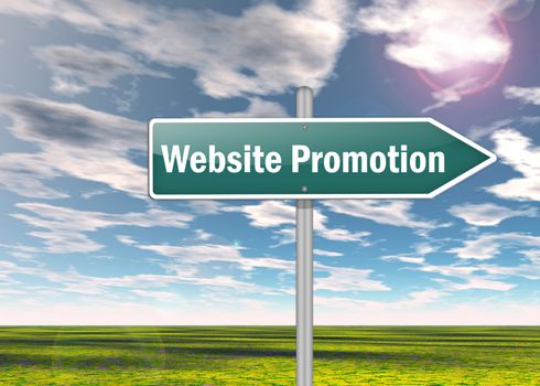 Signpost "Website Promotion"