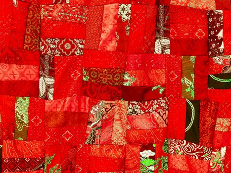 colorful patchwork blanket , use for background
