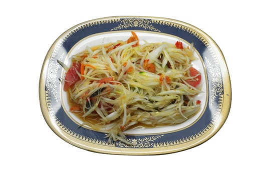 Papaya salad, Thai spicy food