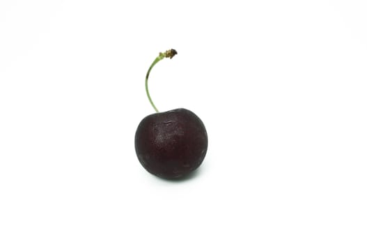 Natural and fresh cherry isolated on white background
