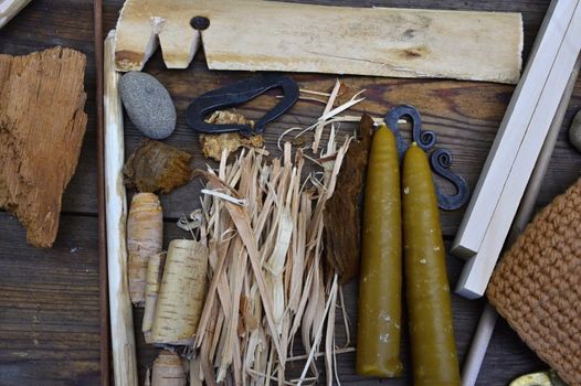 historical tools for making fire from czech republic