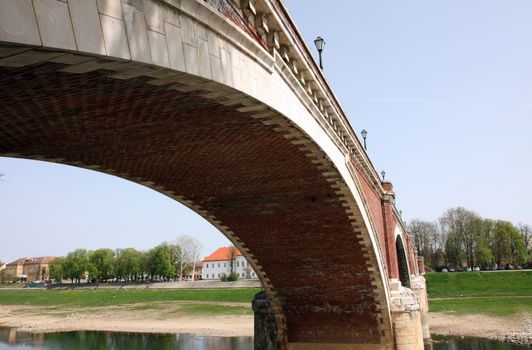 The bridge over the Kupa at Sisak, Croatia