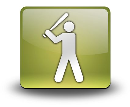 Icon, Button, Pictogram with Baseball symbol