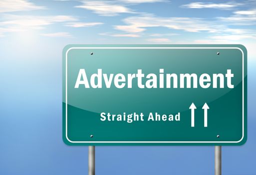 Highway Signpost "Advertainment"