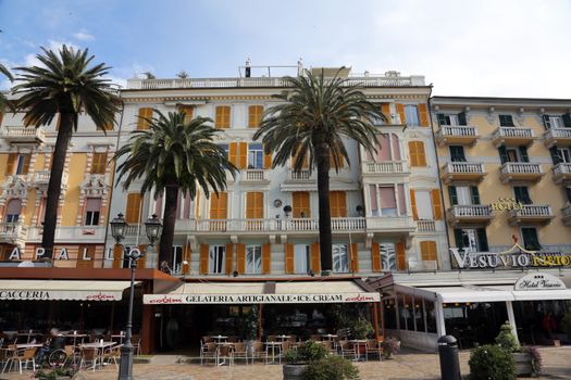 Liguria, Rapallo, buiding facade