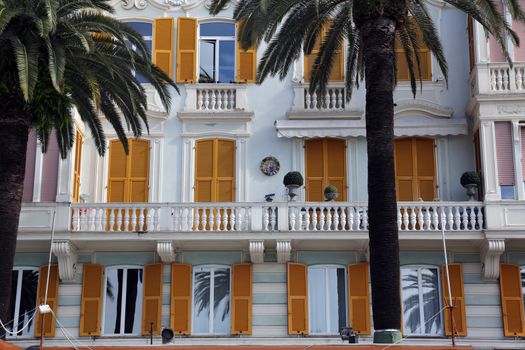 Liguria, Rapallo, buiding facade