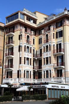 Liguria, Rapallo, buiding facade