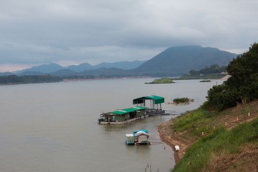 Boat across the Mekong River