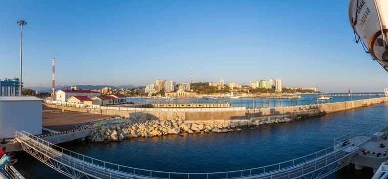 Seaside pier of the city of Sochi